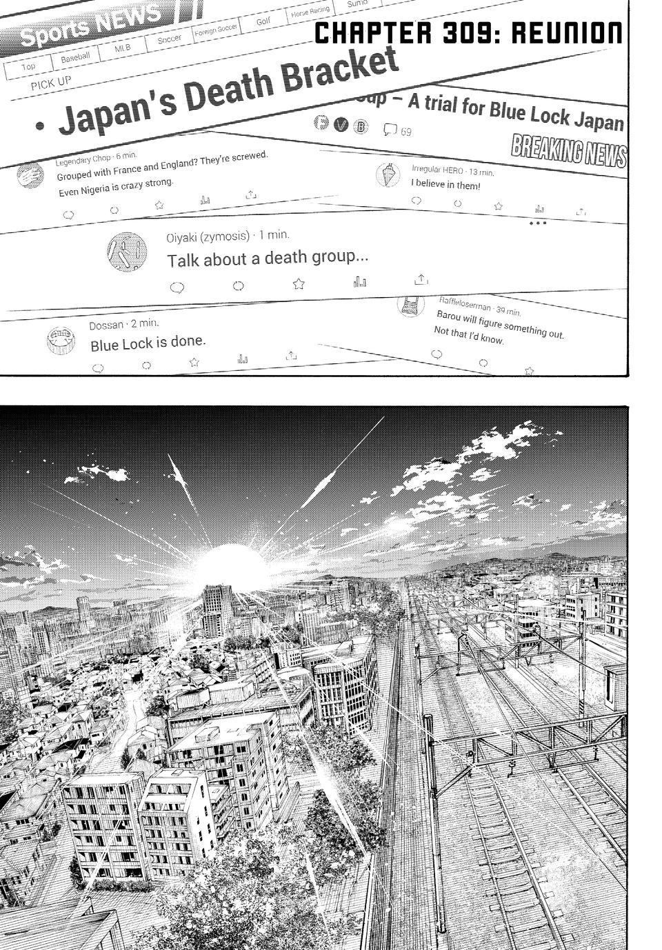 Blue Lock chapter 309 page 1