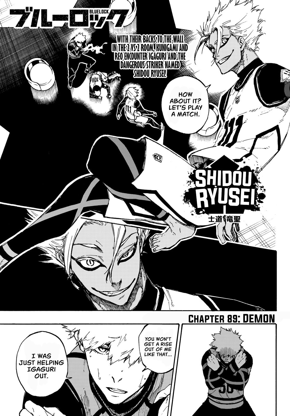 Blue Lock chapter 89 page 1