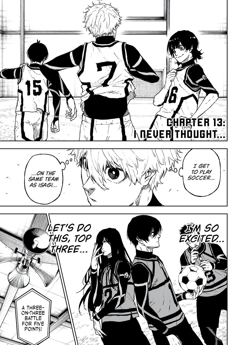 Blue Lock: EPISODE Nagi chapter 13 page 1