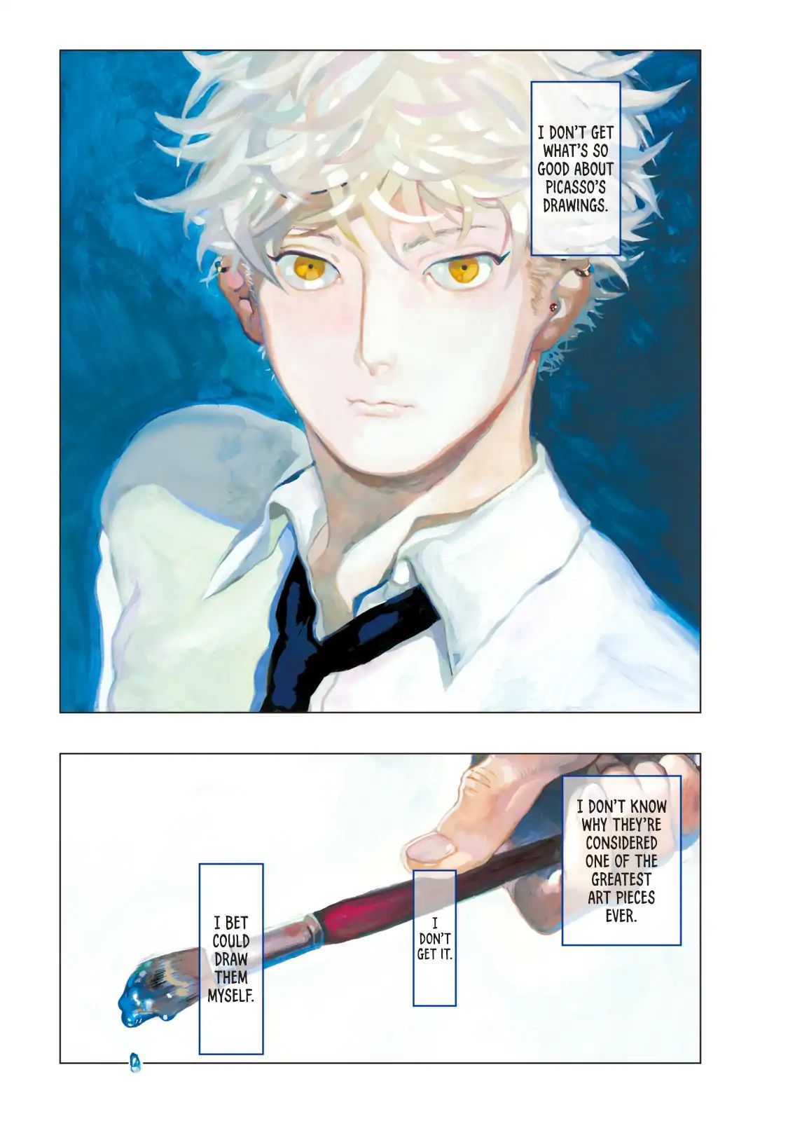 Blue Period chapter 1 page 2
