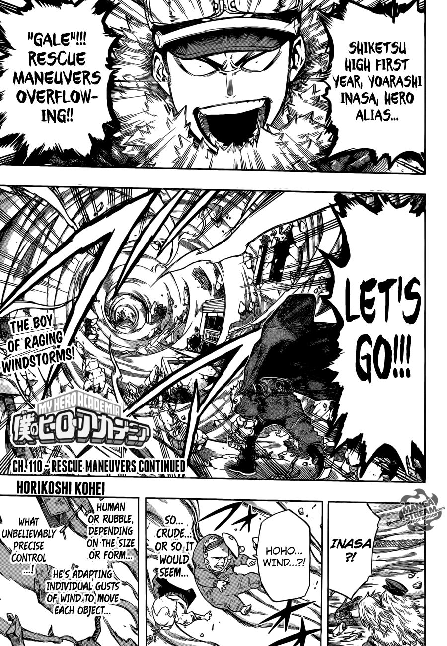 Boku no Hero Academia chapter 110 page 1