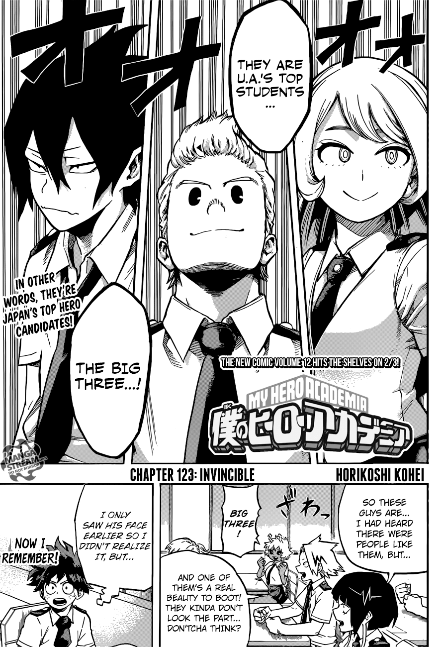 Boku no Hero Academia chapter 123 page 1