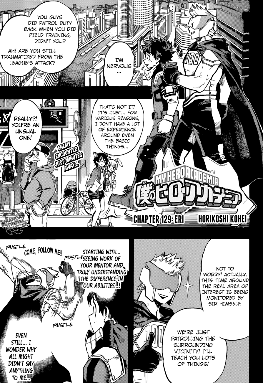 Boku no Hero Academia chapter 129 page 1