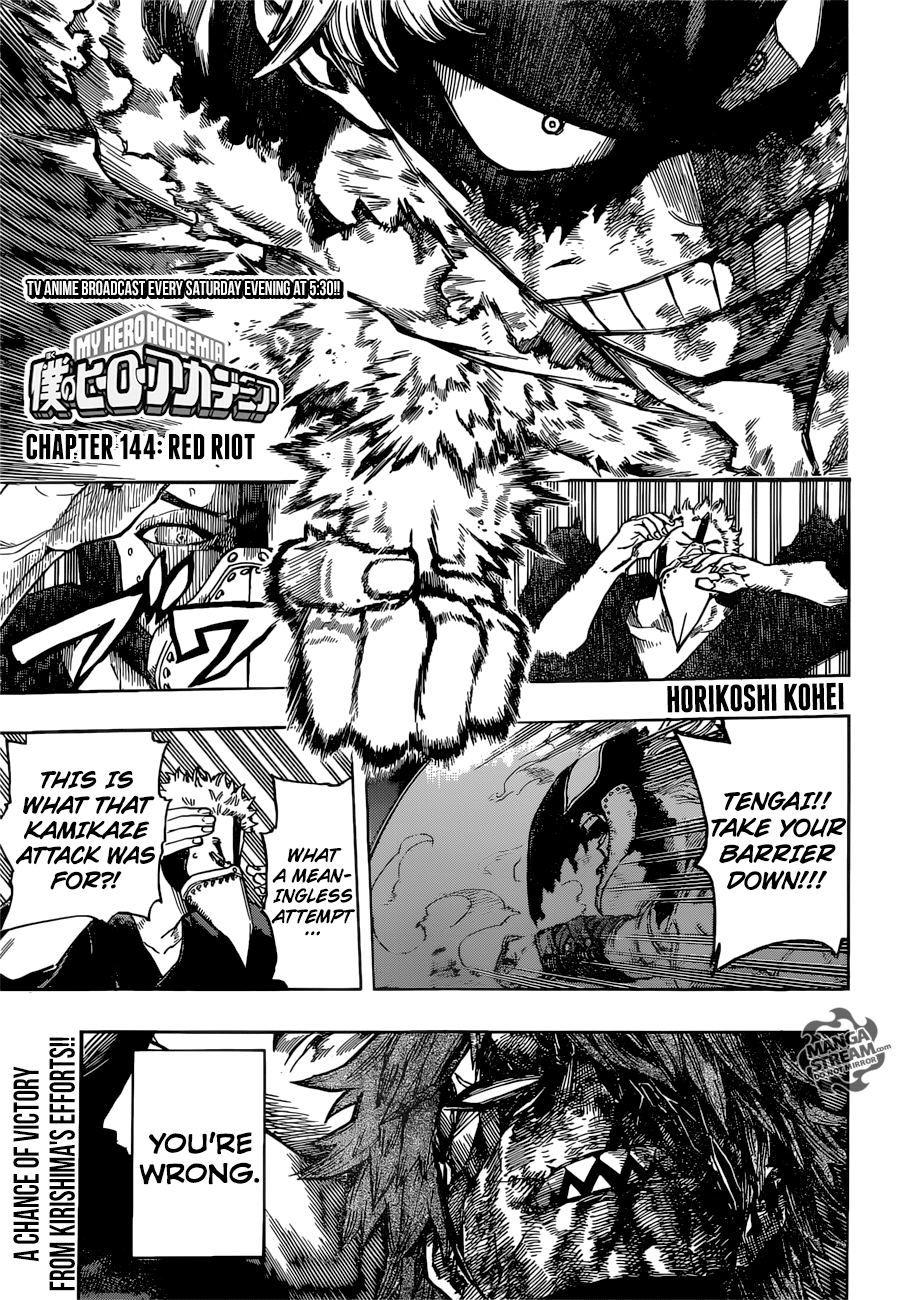 Boku no Hero Academia chapter 144 page 1