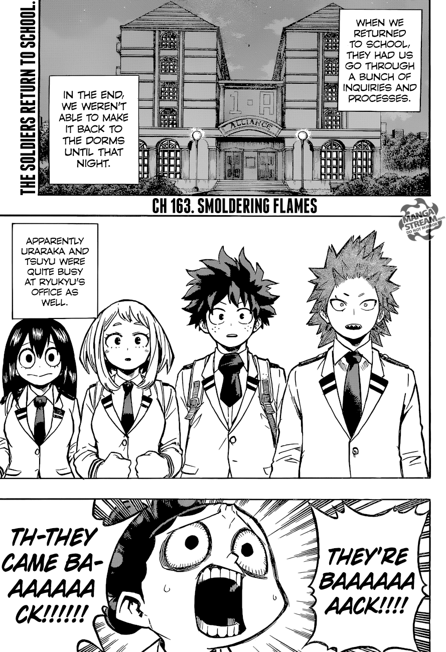 Boku no Hero Academia chapter 163 page 1