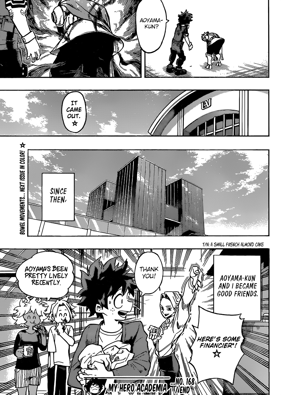 Boku no Hero Academia chapter 168 page 17