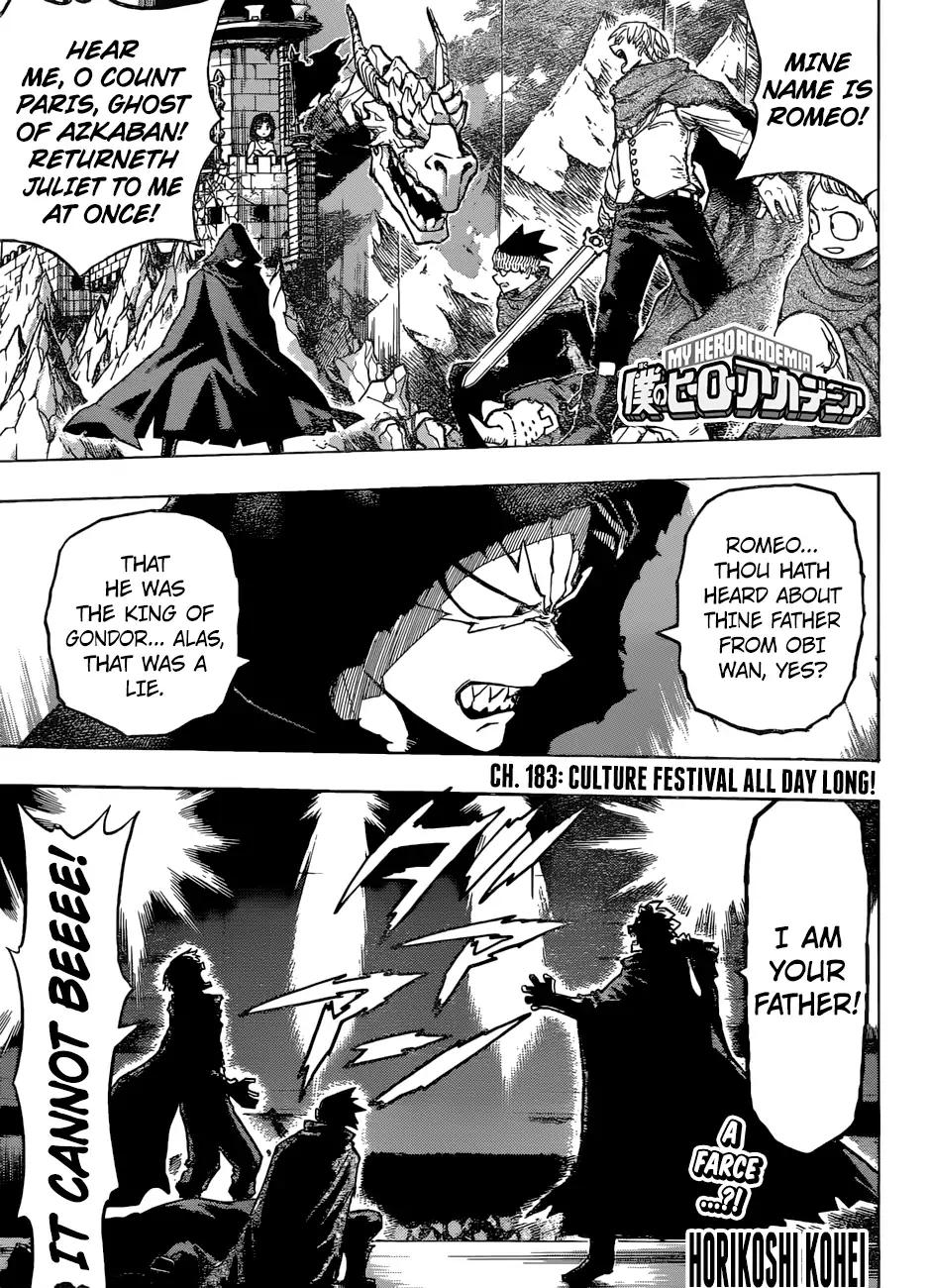Boku no Hero Academia chapter 183 page 1