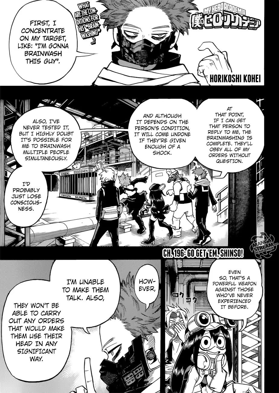 Boku no Hero Academia chapter 196 page 1