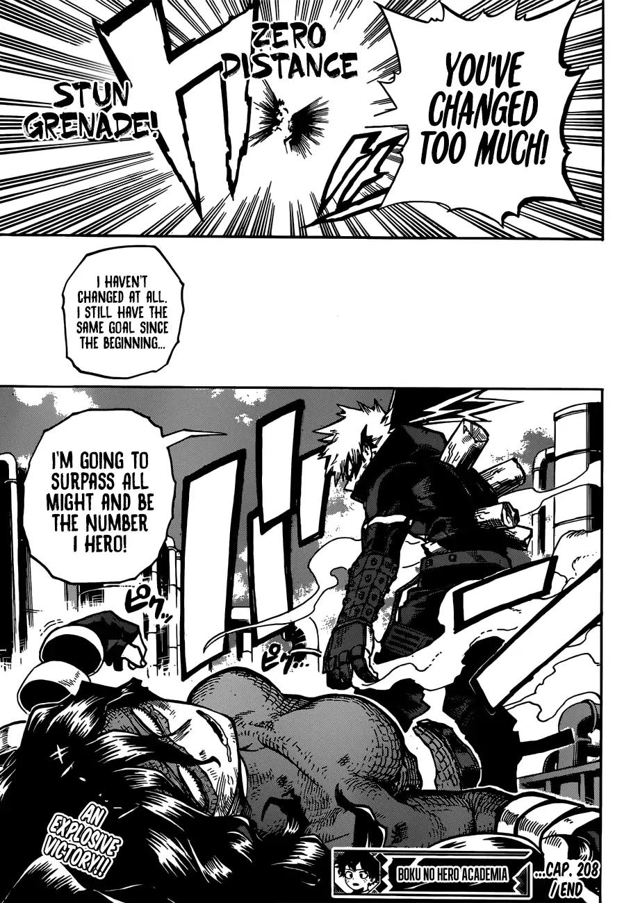 Boku no Hero Academia chapter 208 page 14