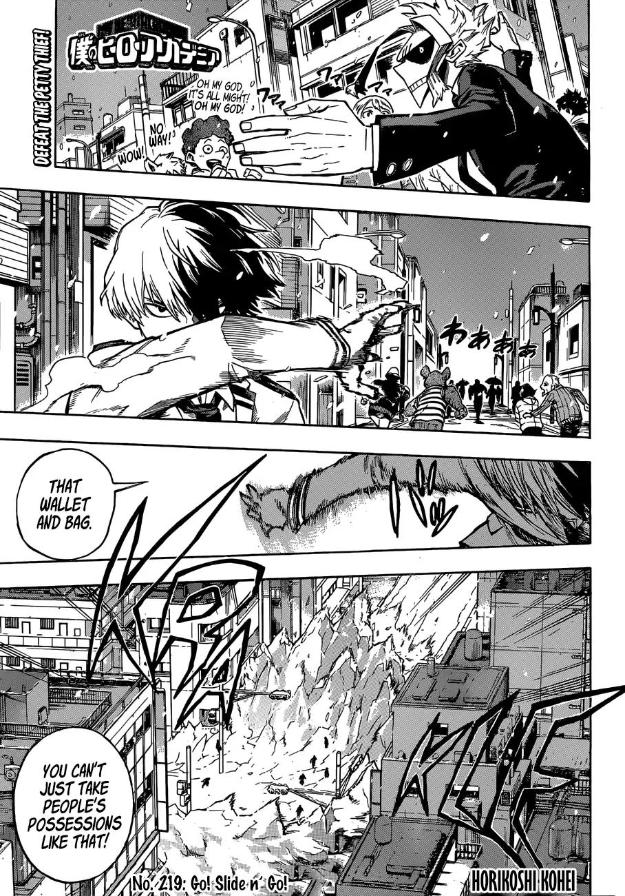 Boku no Hero Academia chapter 219 page 1