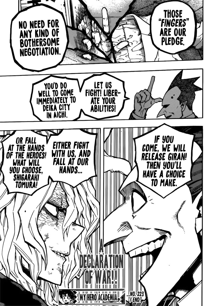 Boku no Hero Academia chapter 223 page 15