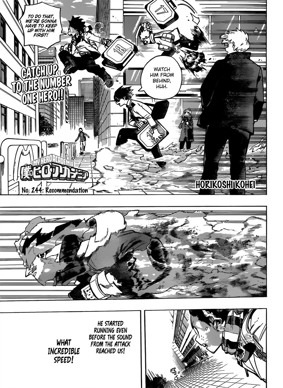 Boku no Hero Academia chapter 244 page 1