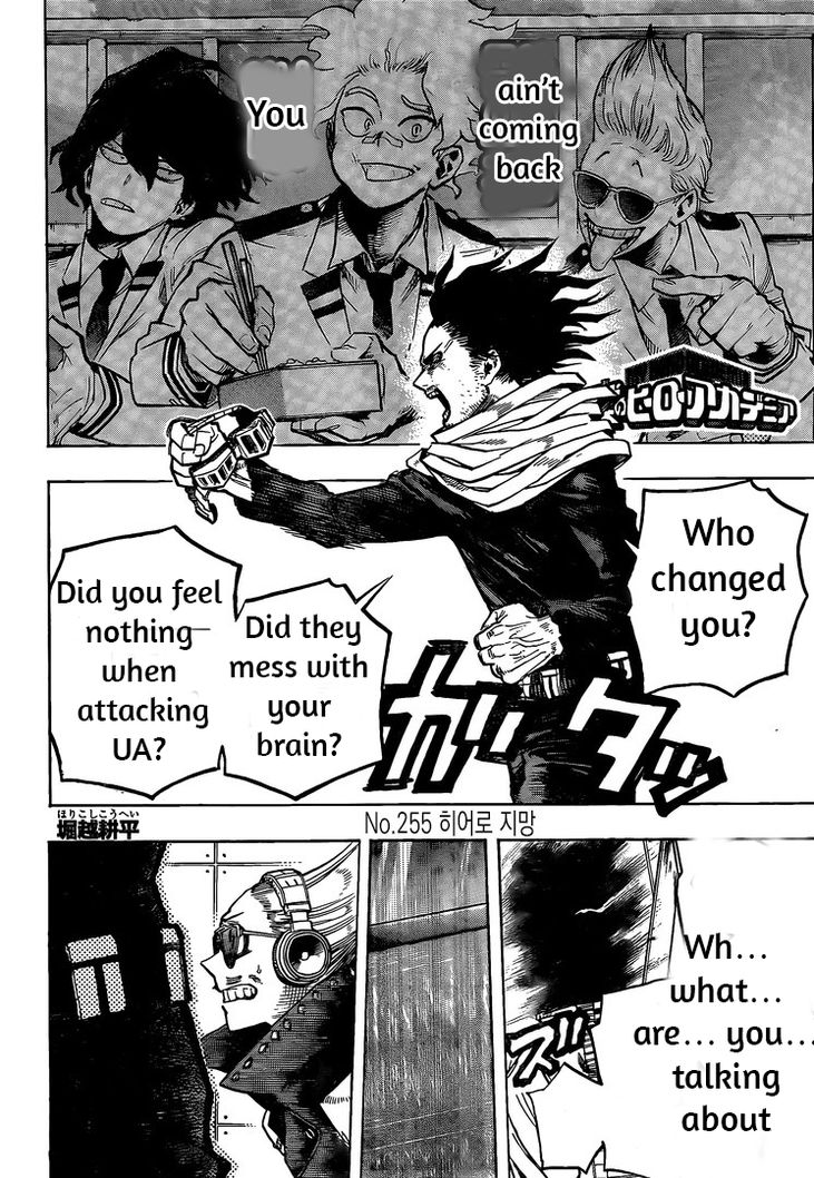 Boku no Hero Academia chapter 255 page 2