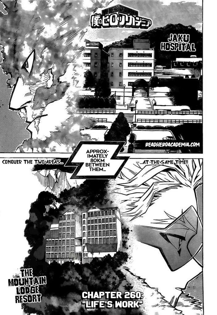 Boku no Hero Academia chapter 260 page 1