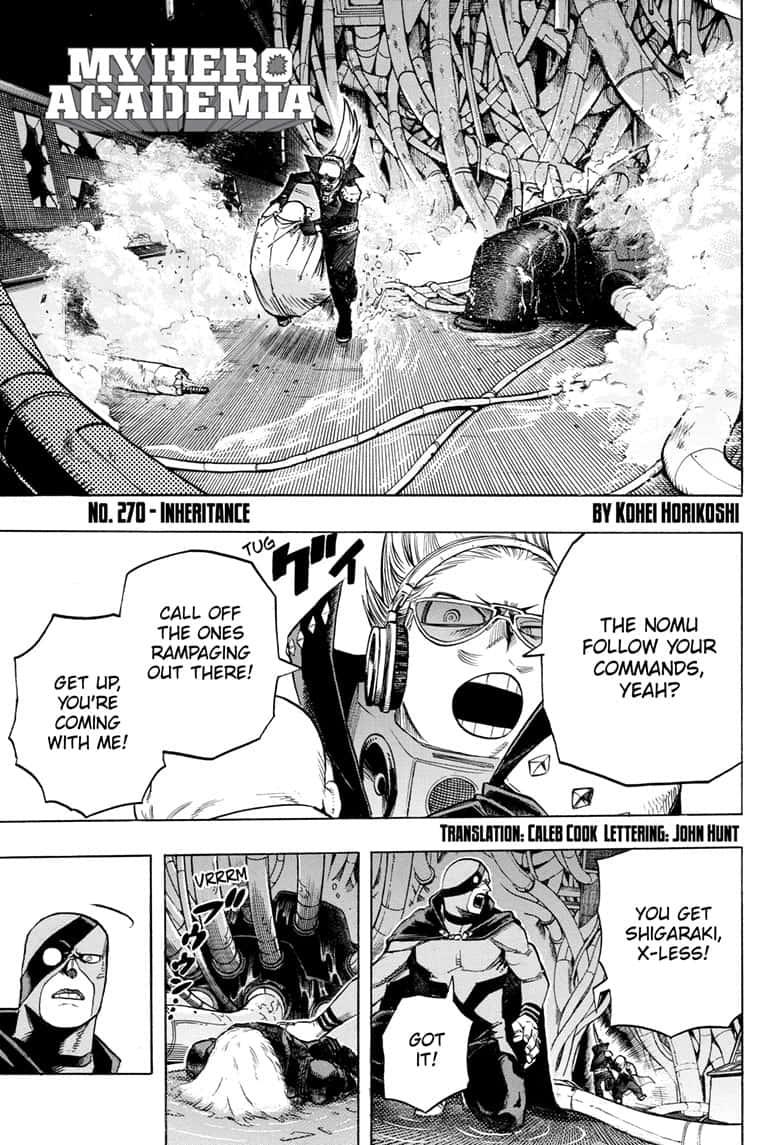 Boku no Hero Academia chapter 270 page 1