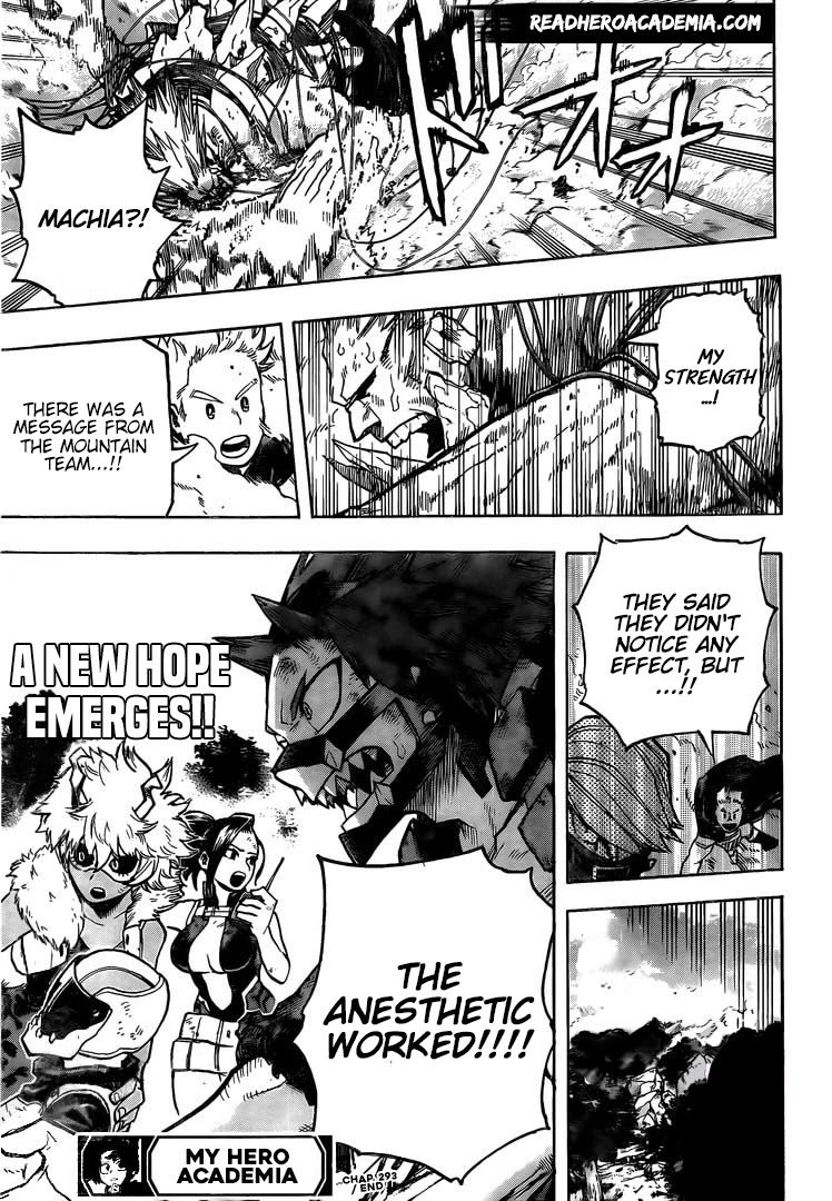 Boku no Hero Academia chapter 293 page 17