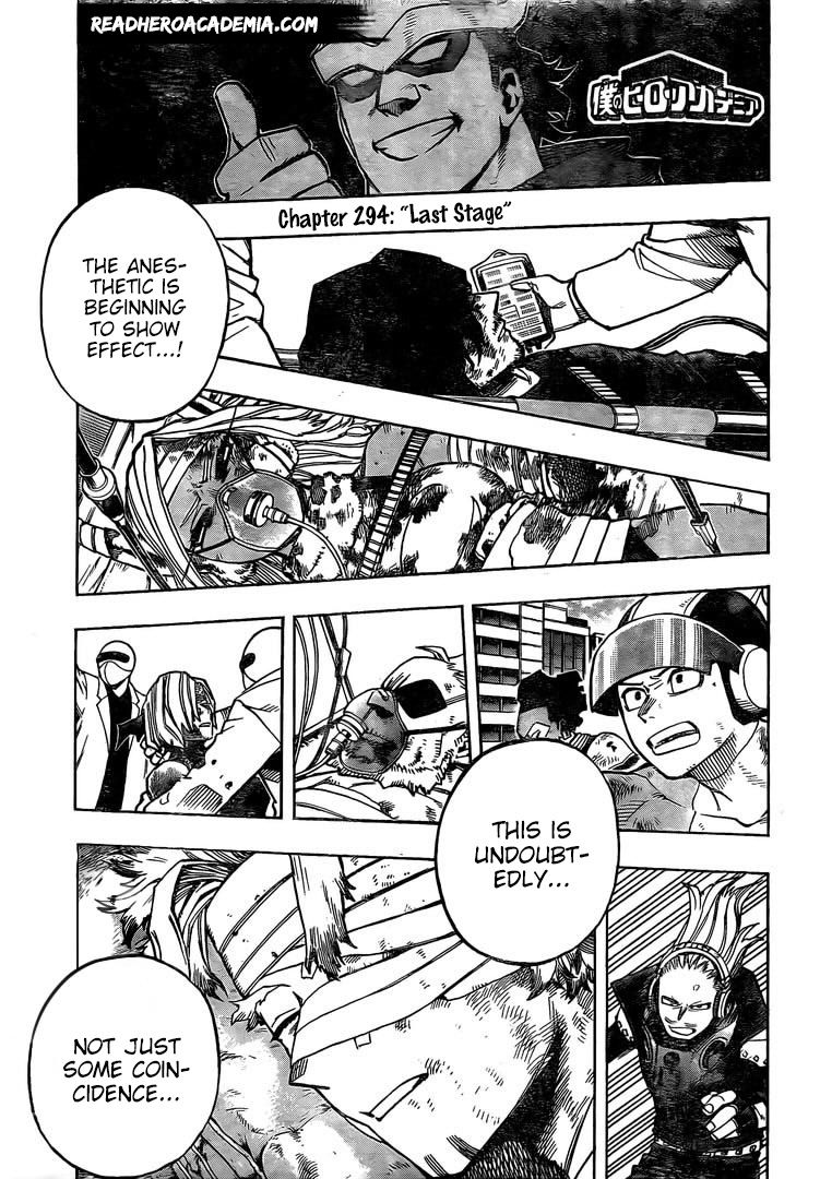 Boku no Hero Academia chapter 294 page 1