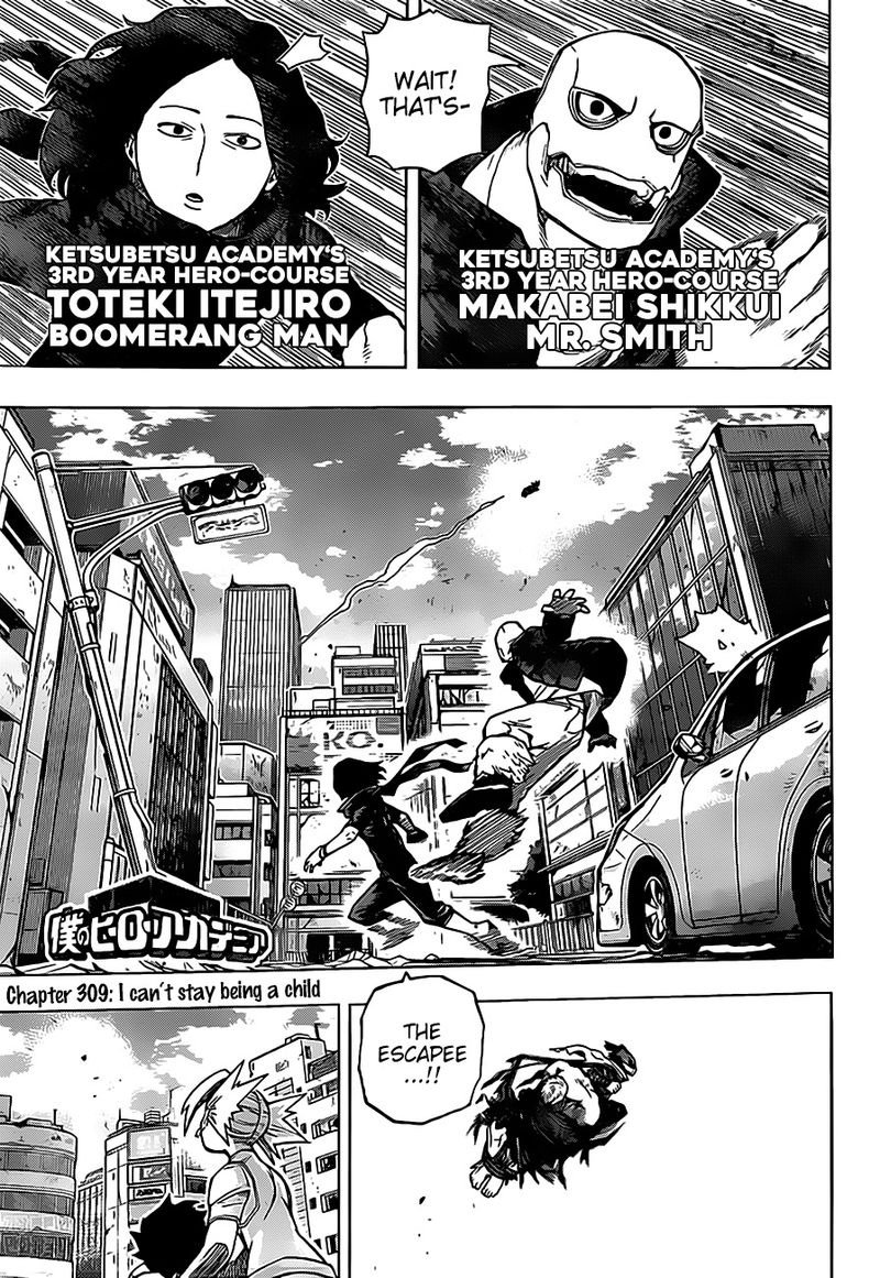 Boku no Hero Academia chapter 309 page 1