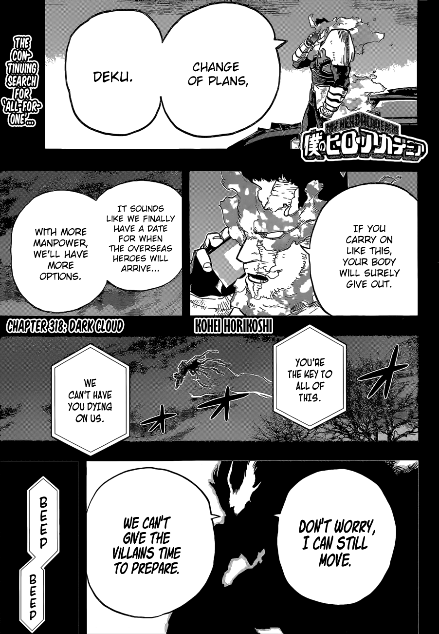 Boku no Hero Academia chapter 318 page 1