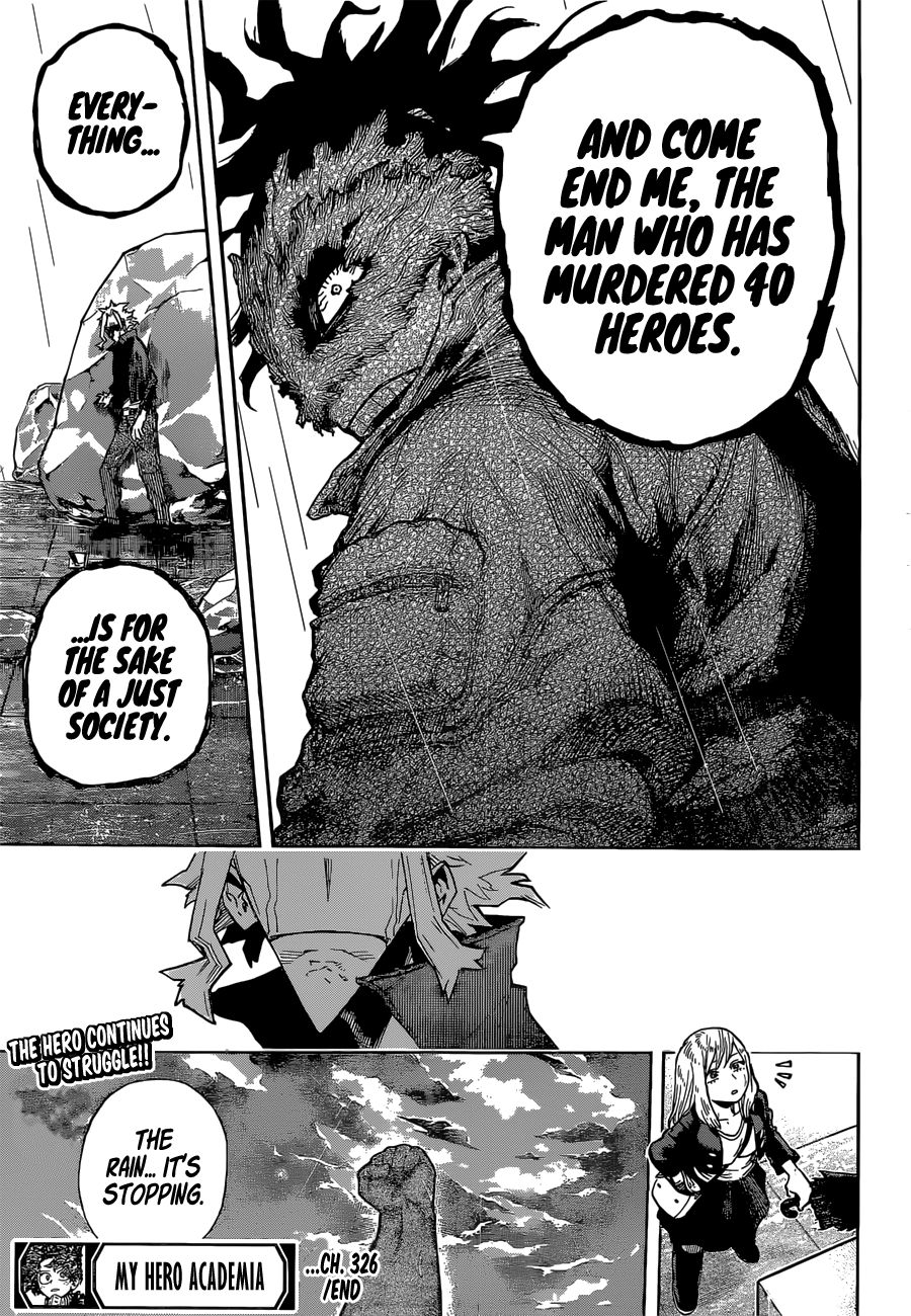 Boku no Hero Academia chapter 326 page 17