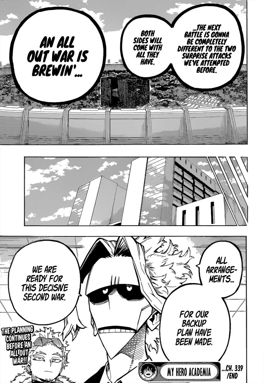 Boku no Hero Academia chapter 339 page 17