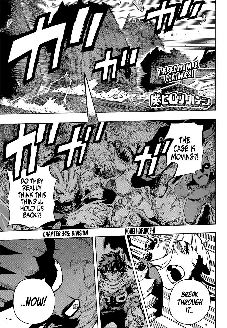 Boku no Hero Academia chapter 345 page 1