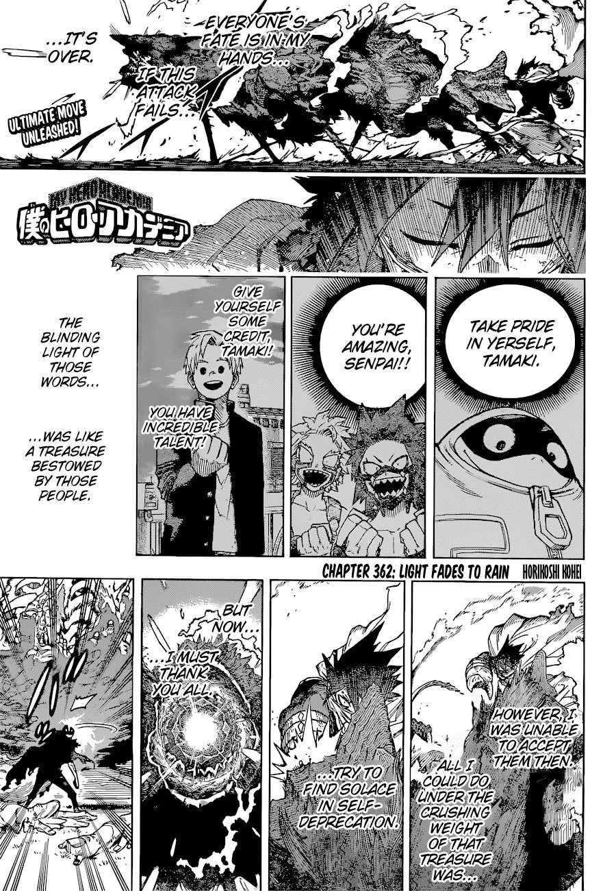 Boku no Hero Academia chapter 362 page 2