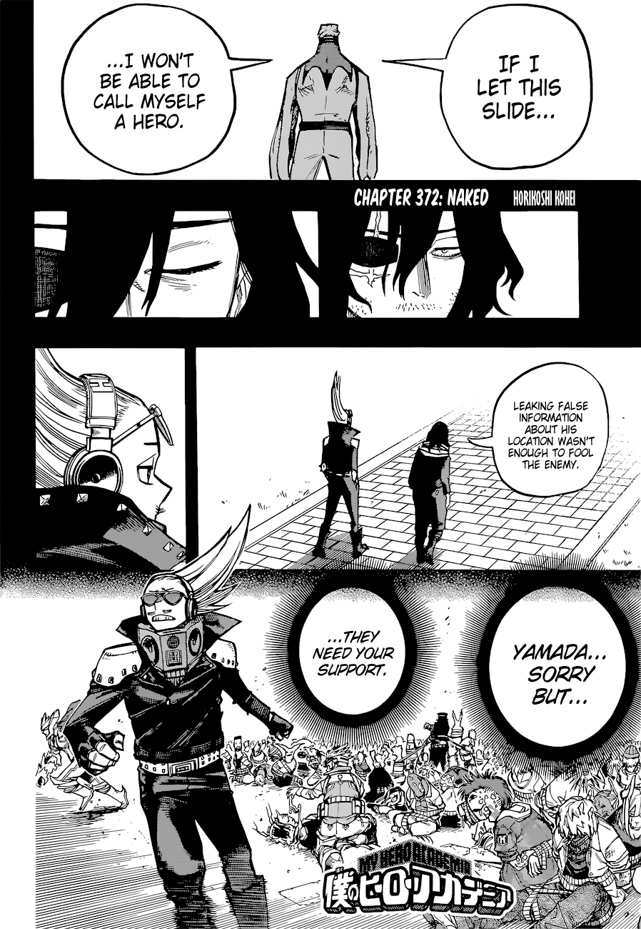Boku no Hero Academia chapter 372 page 3