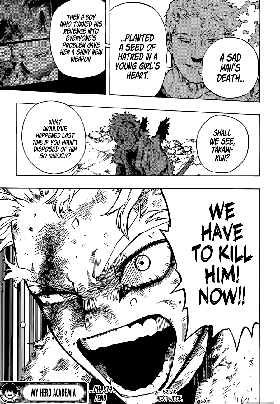 Boku no Hero Academia chapter 374 page 14