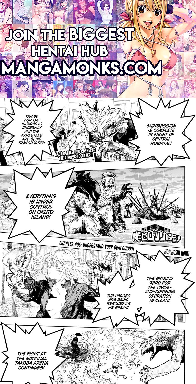 Boku no Hero Academia chapter 406 page 1