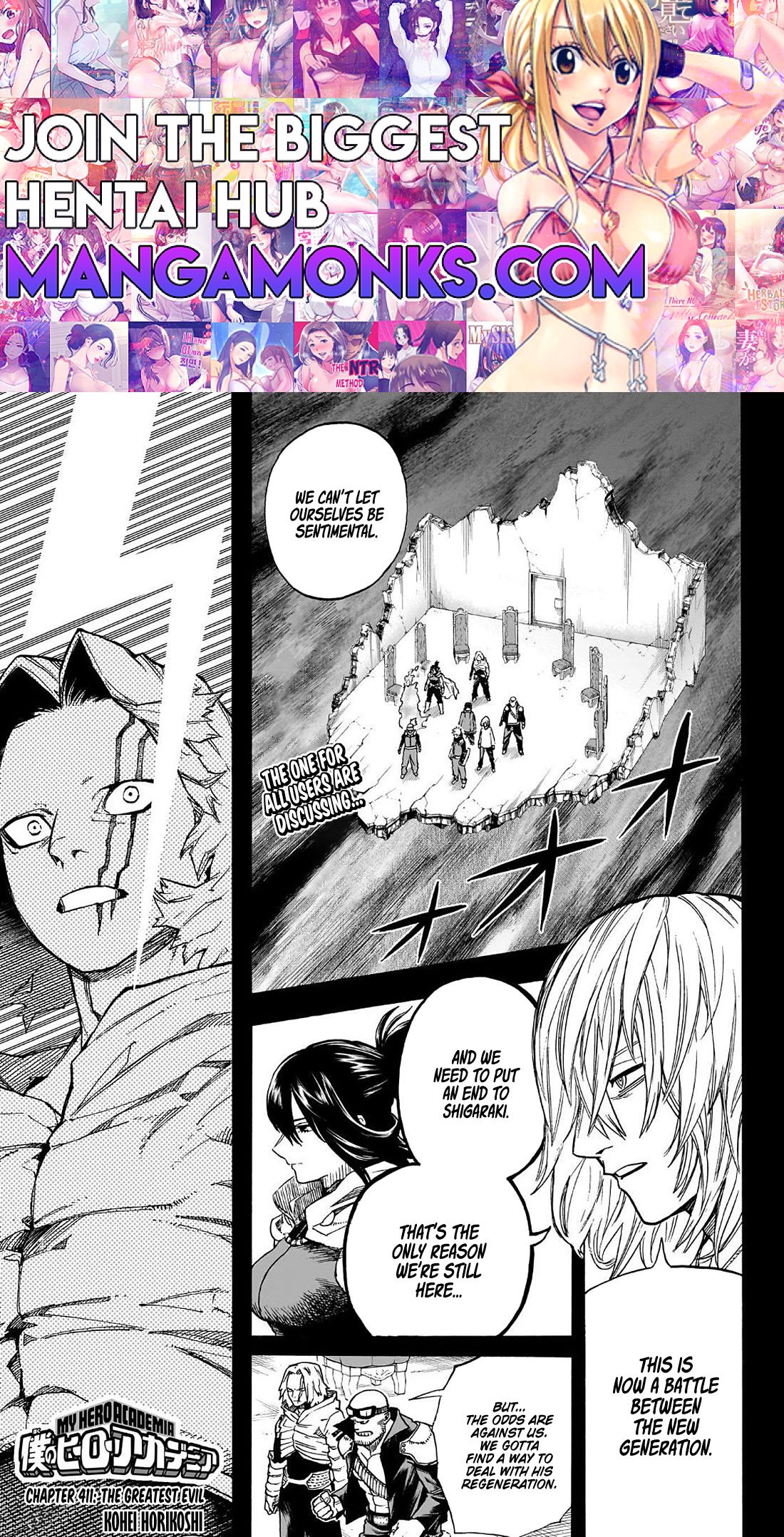 Boku no Hero Academia chapter 411 page 1