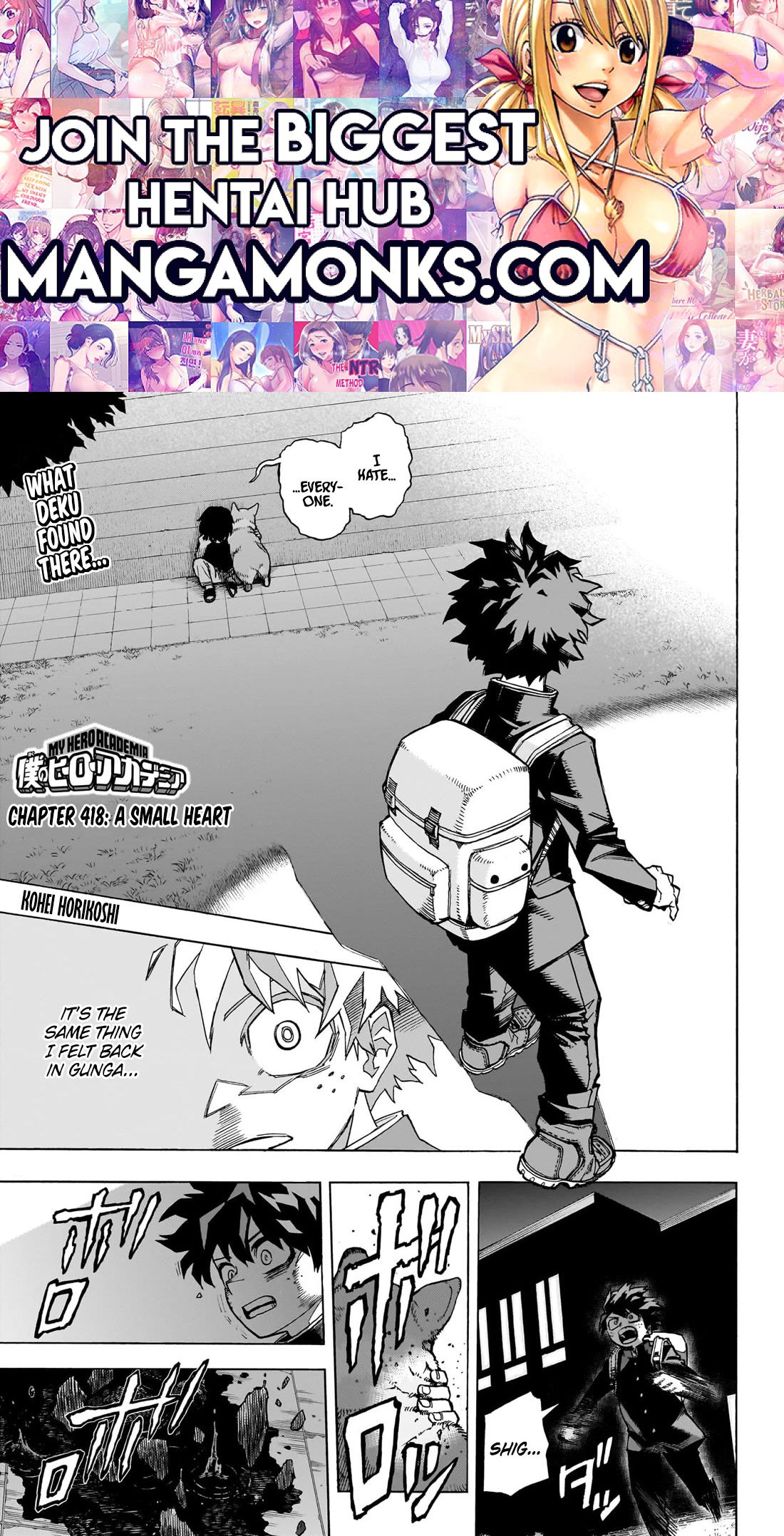 Boku no Hero Academia chapter 418 page 1