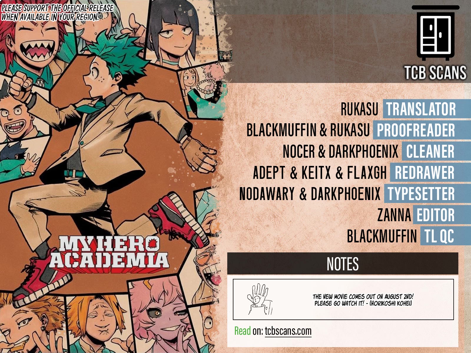 Boku no Hero Academia chapter 428 page 2