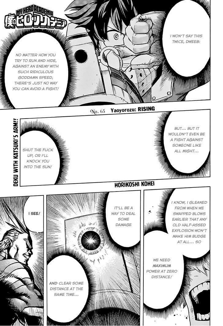 Boku no Hero Academia chapter 63 page 1