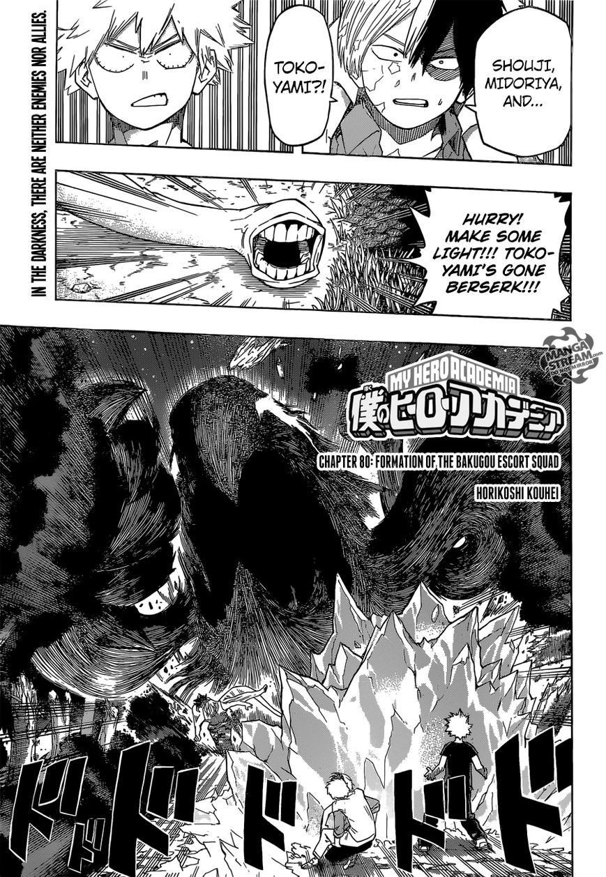 Boku no Hero Academia chapter 80 page 1