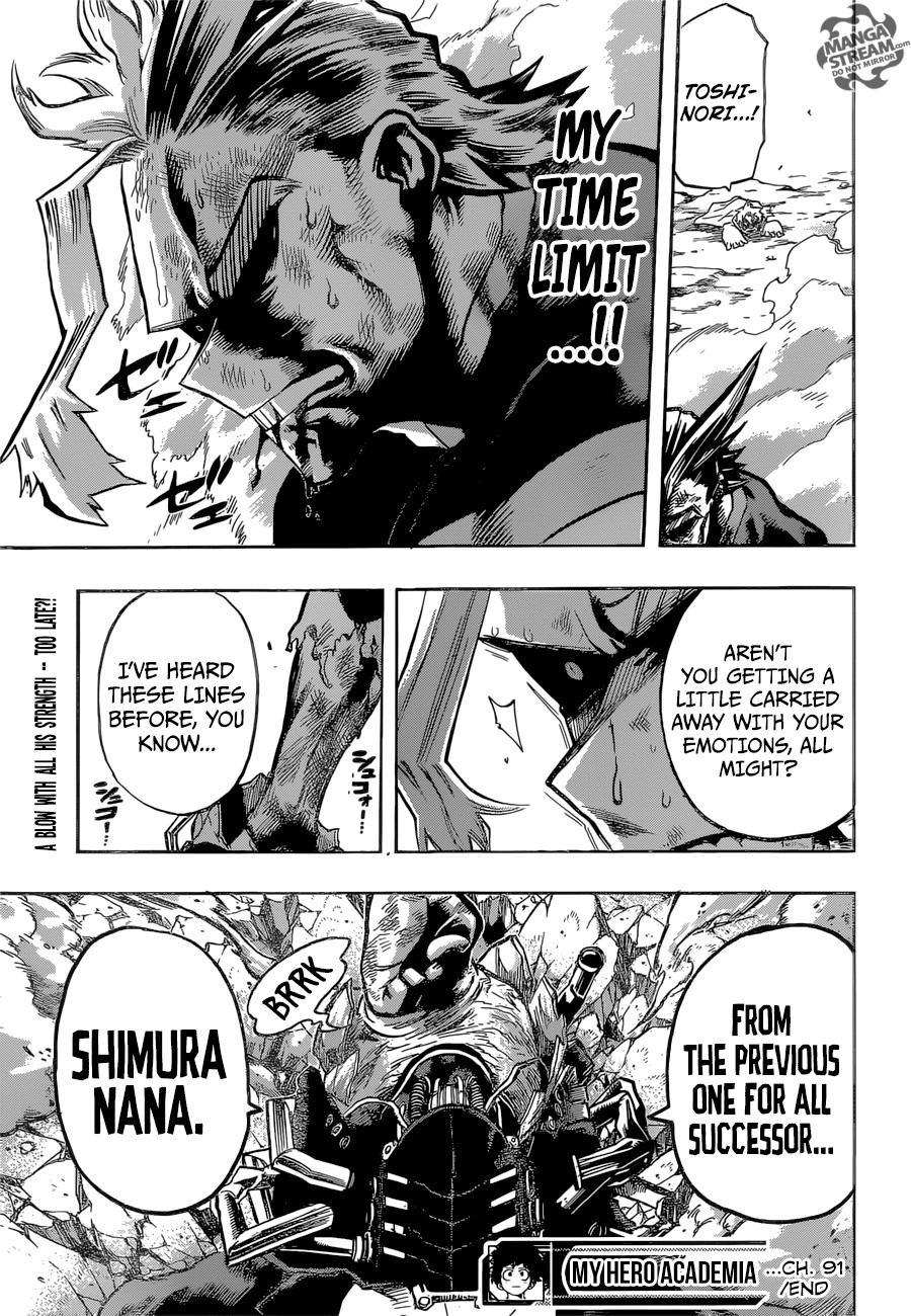 Boku no Hero Academia chapter 91 page 21