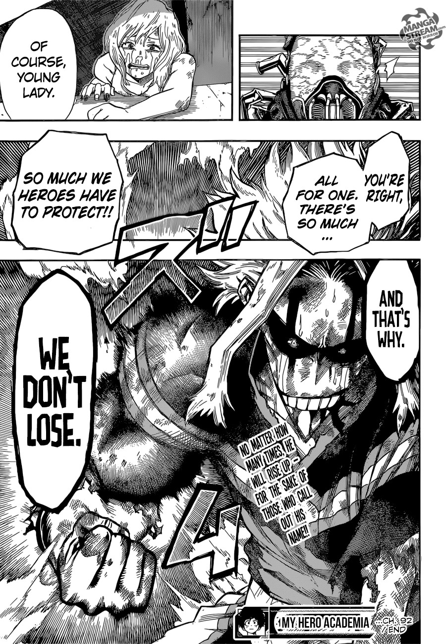 Boku no Hero Academia chapter 92 page 20
