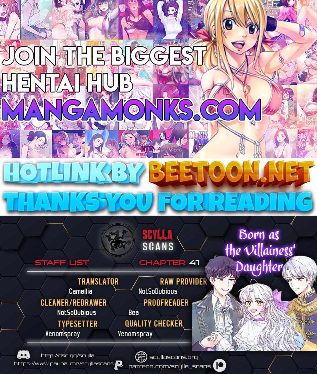 Born as the Villainess’ Daughter chapter 41 page 1