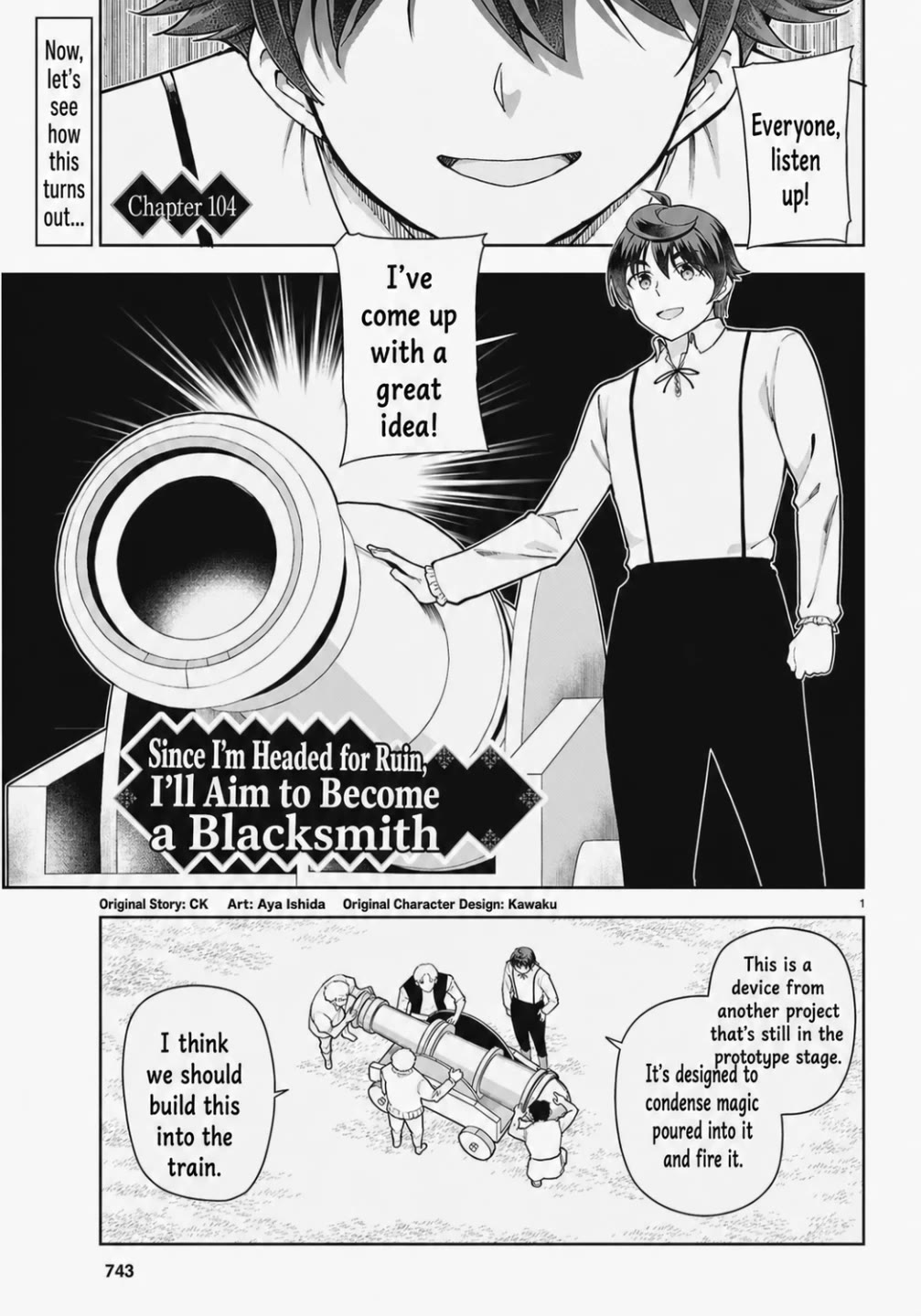 Botsuraku Youtei Nanode, Kajishokunin wo Mezasu chapter 104 page 1
