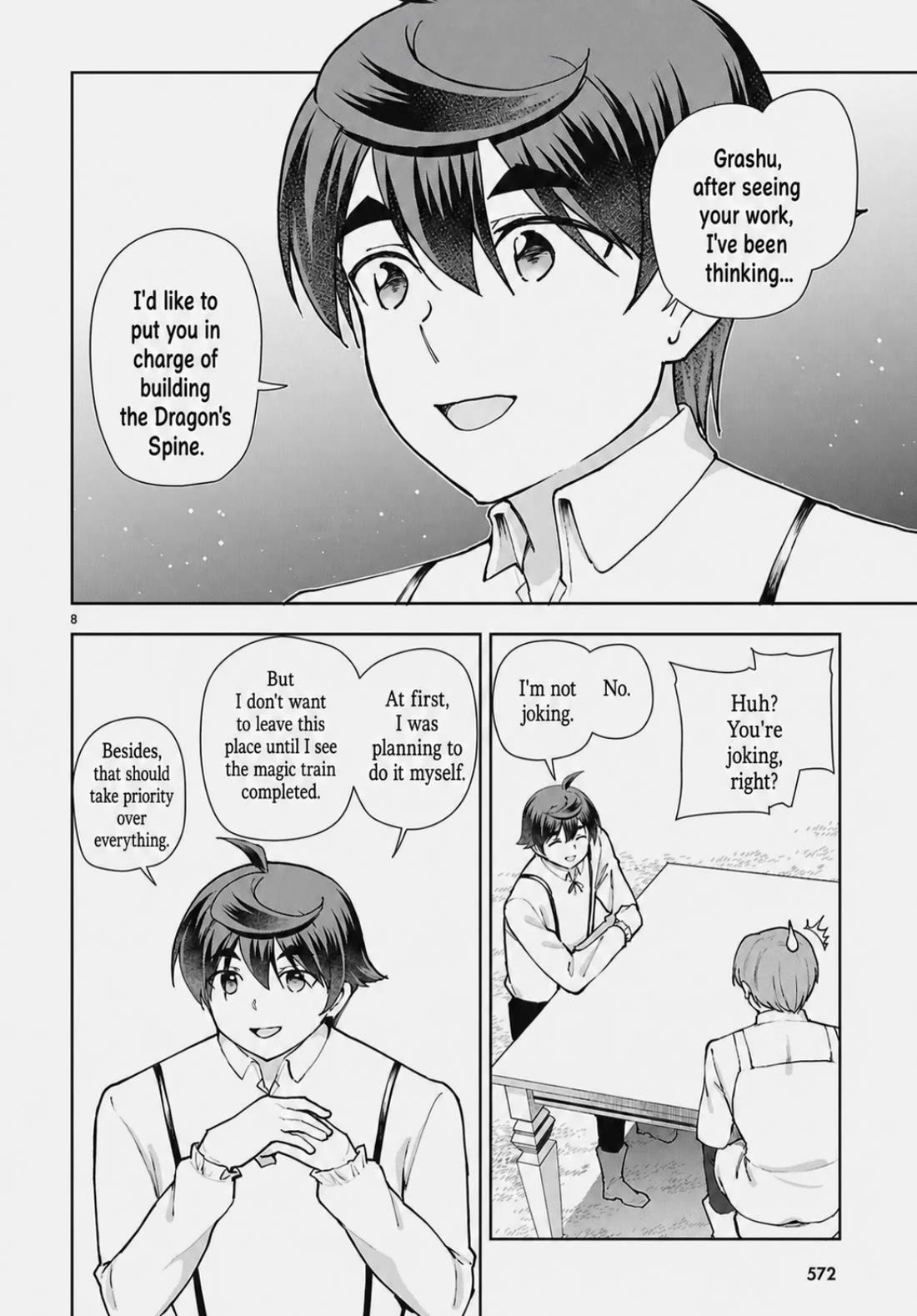 Botsuraku Youtei Nanode, Kajishokunin wo Mezasu chapter 105 page 8