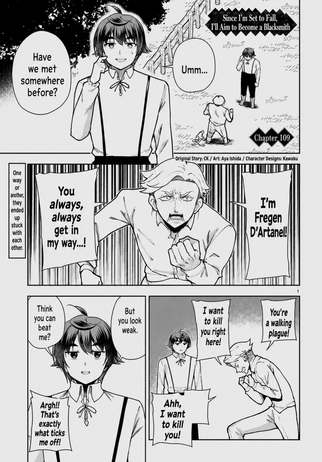 Botsuraku Youtei Nanode, Kajishokunin wo Mezasu chapter 109 page 1
