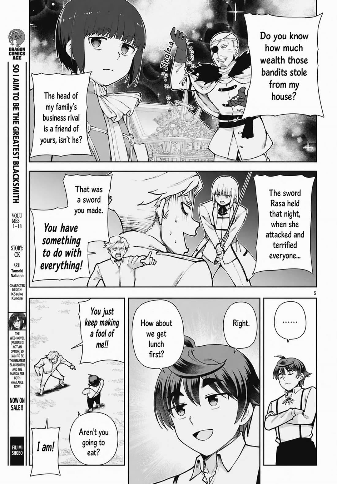 Botsuraku Youtei Nanode, Kajishokunin wo Mezasu chapter 109 page 5