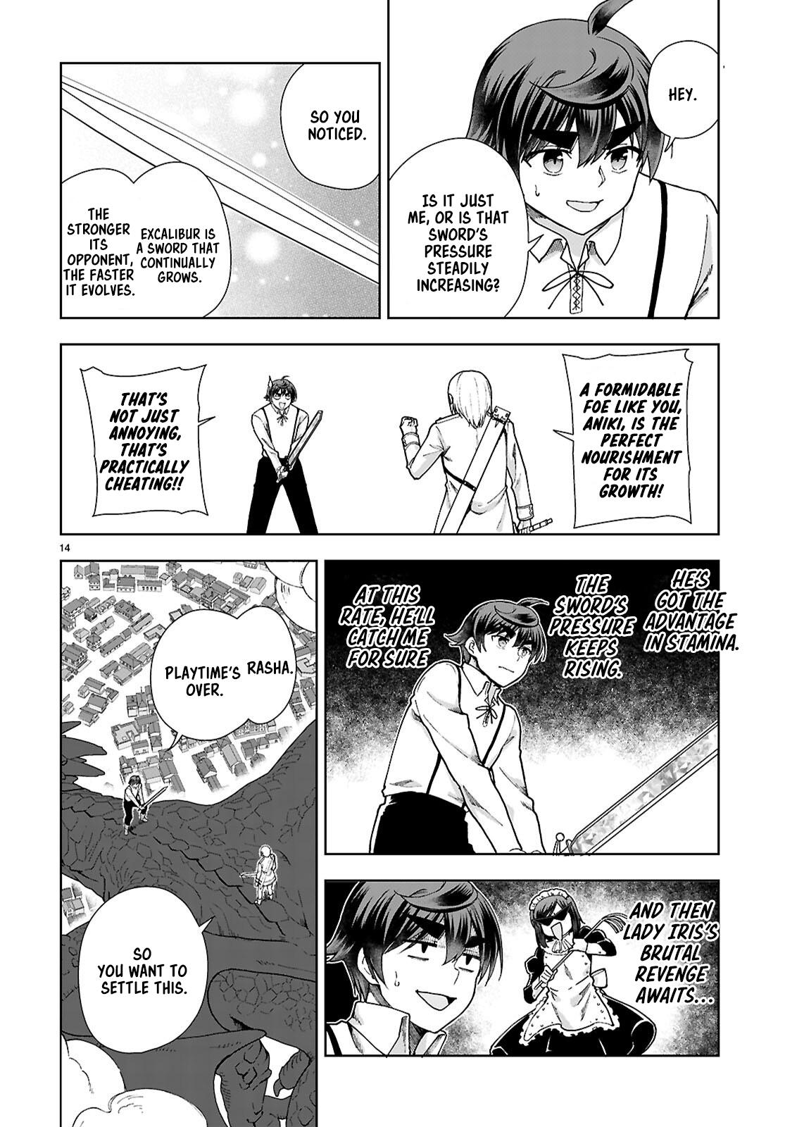 Botsuraku Youtei Nanode, Kajishokunin wo Mezasu chapter 91 page 14