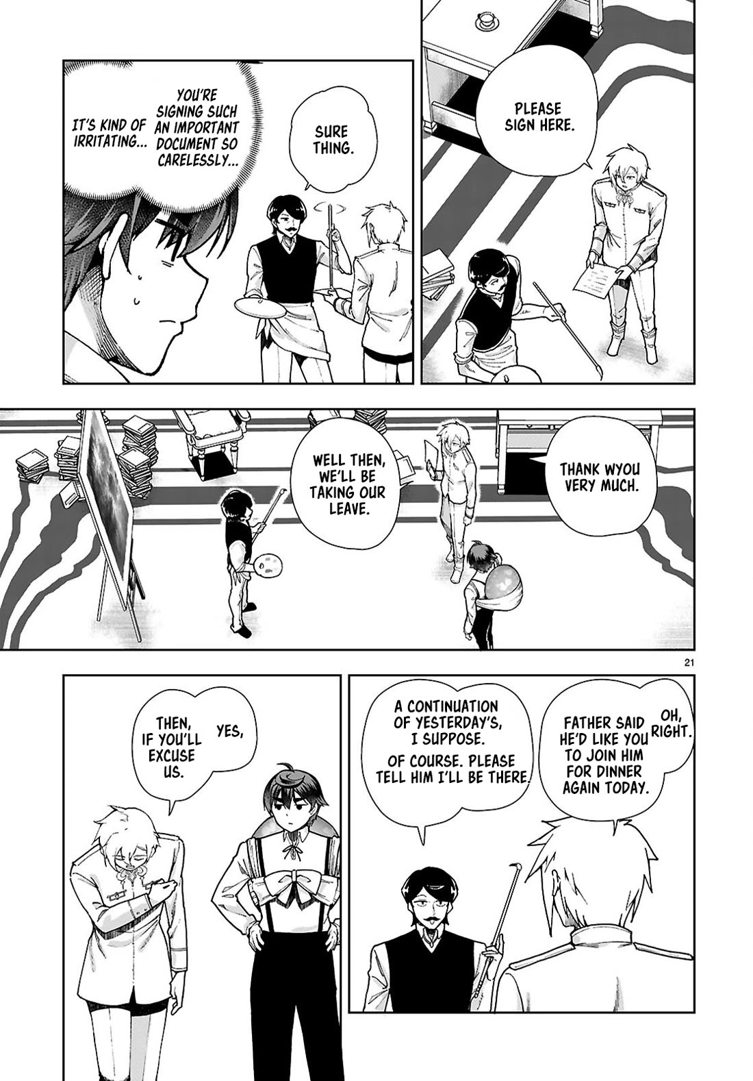 Botsuraku Youtei Nanode, Kajishokunin wo Mezasu chapter 93 page 21