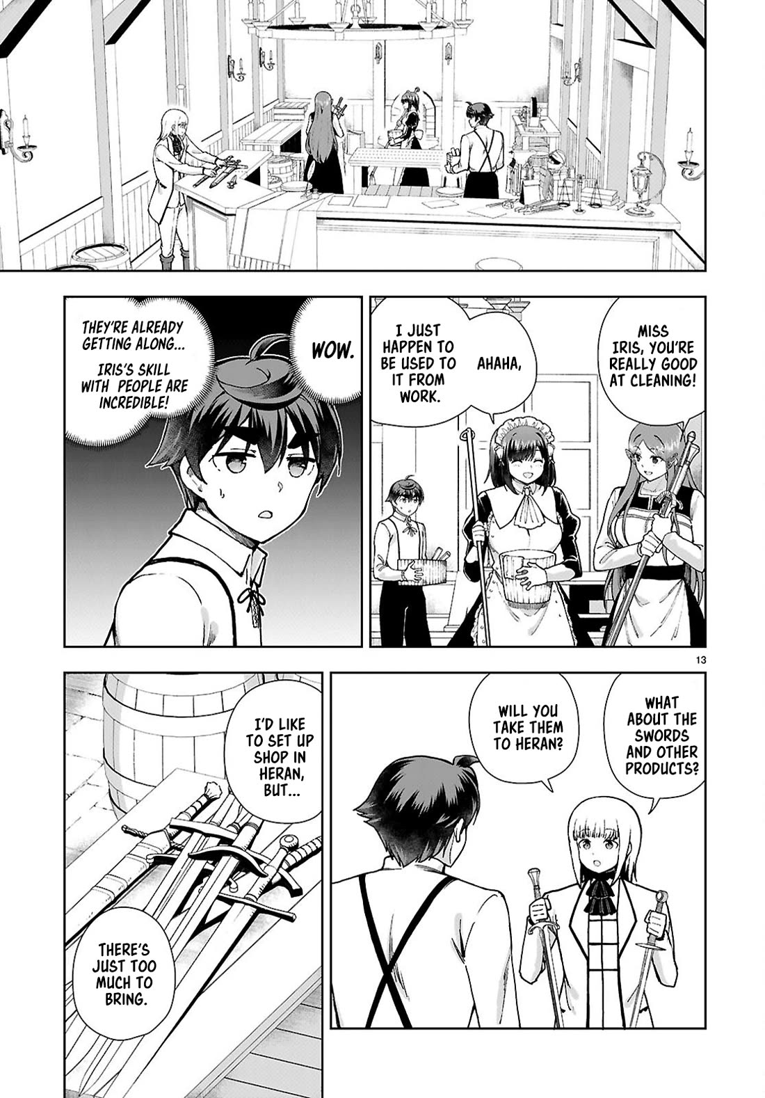 Botsuraku Youtei Nanode, Kajishokunin wo Mezasu chapter 96 page 13