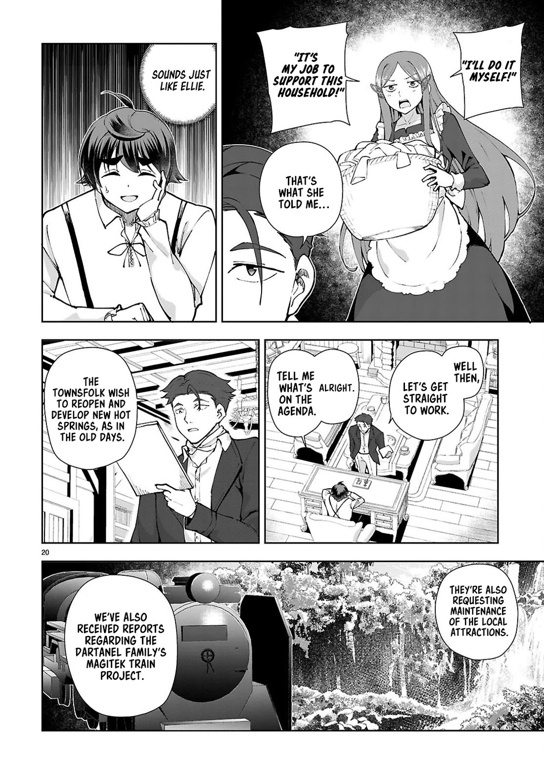 Botsuraku Youtei Nanode, Kajishokunin wo Mezasu chapter 96 page 20