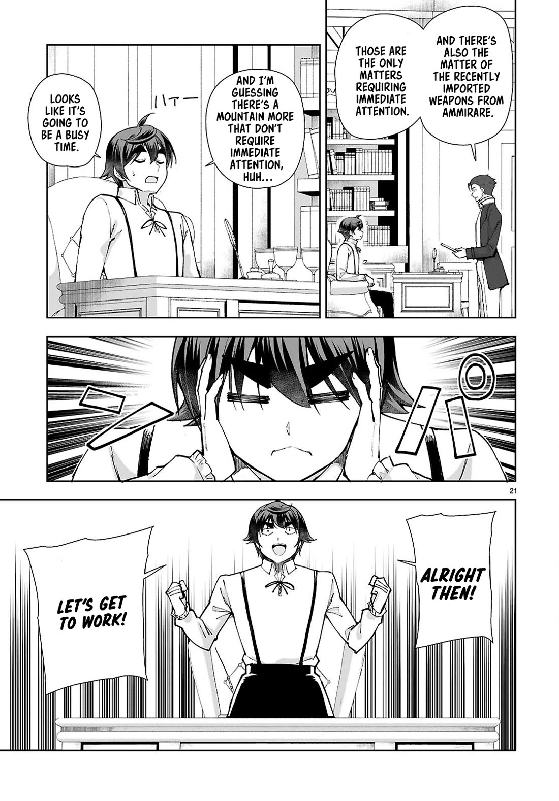 Botsuraku Youtei Nanode, Kajishokunin wo Mezasu chapter 96 page 21