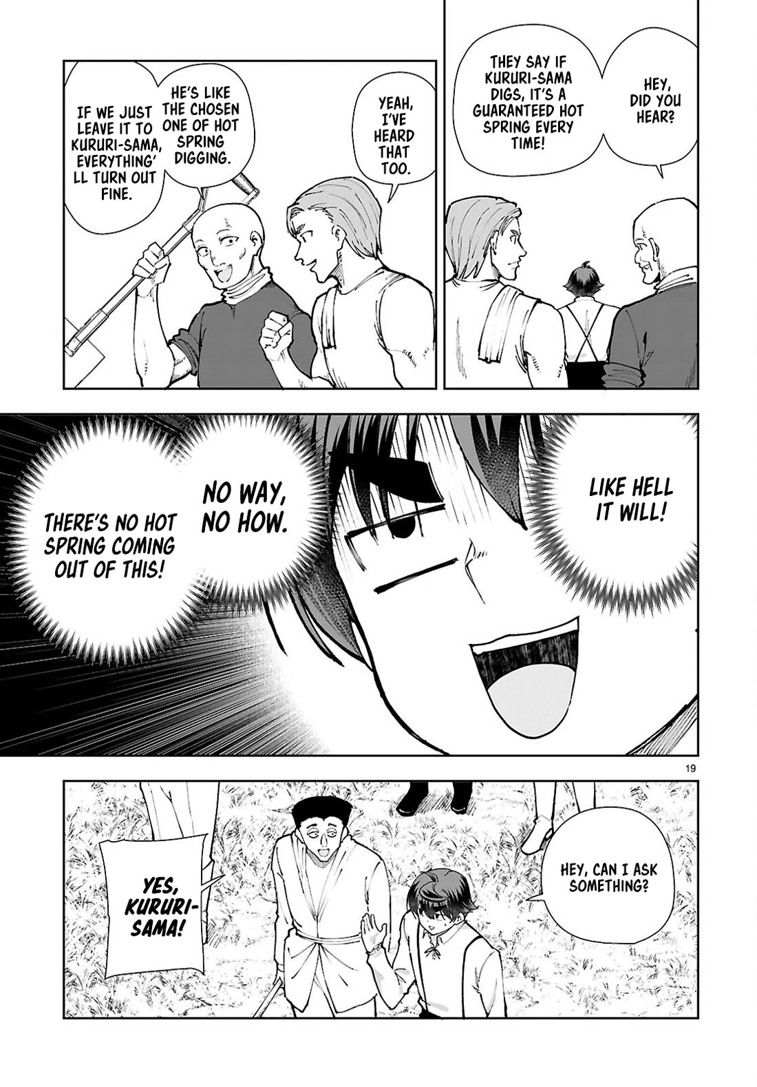 Botsuraku Youtei Nanode, Kajishokunin wo Mezasu chapter 98 page 19