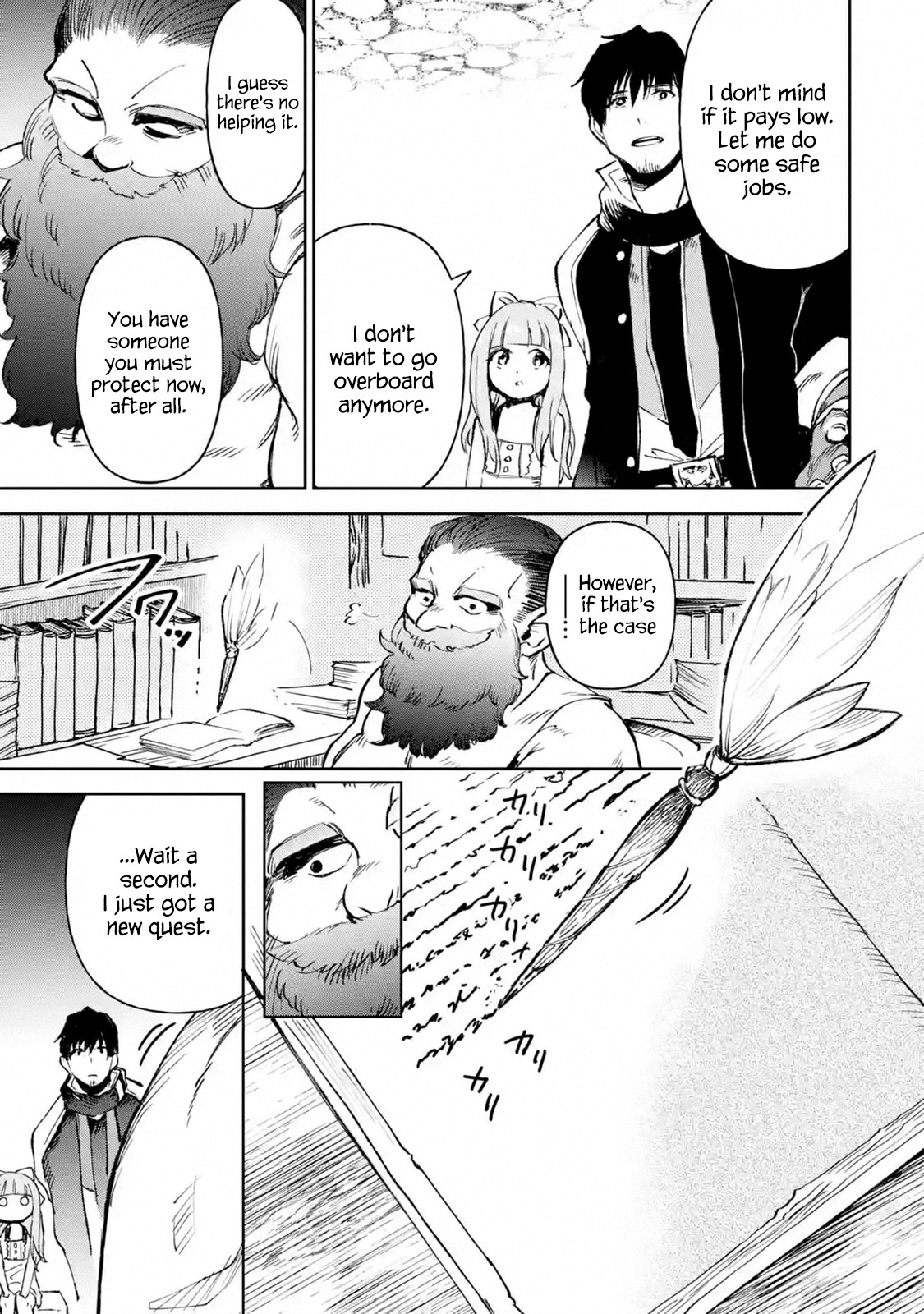 Boukensha License o Hakudatsu Sareta Ossan Dakedo, Manamusume ga Dekita no de Nonbiri Jinsei chapter 13.1 page 24