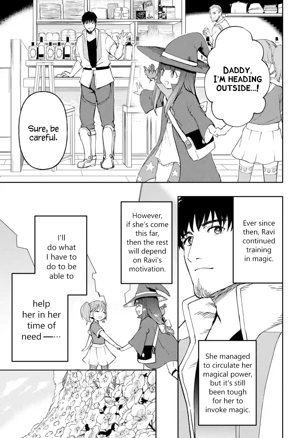 Boukensha License o Hakudatsu Sareta Ossan Dakedo, Manamusume ga Dekita no de Nonbiri Jinsei chapter 20.1 page 1